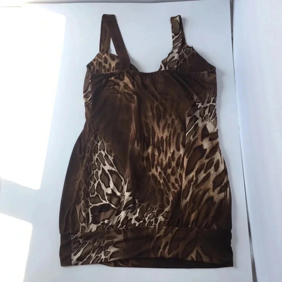 3/$15 Animal print leopard print loose casual tank top size small - Picture 6 of 15